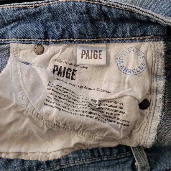 Paige Jeans Womens 28 Verdugo Ultra Skinny Distressed Ripped Medium Wash - Picture 12 of 12